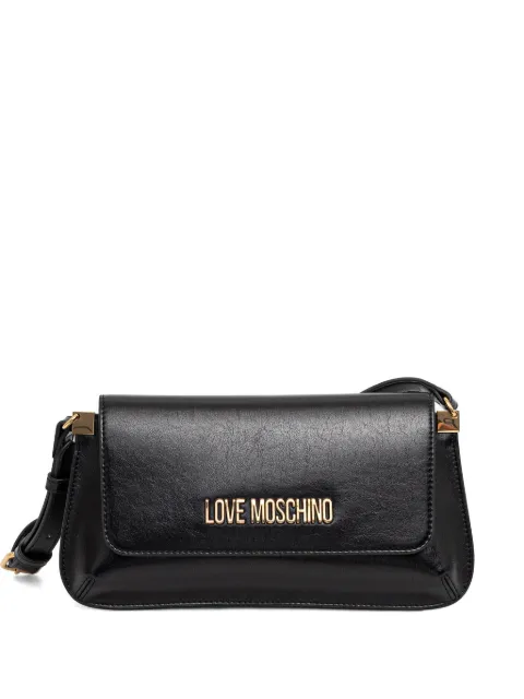 Love Moschino logo-plaque tote bag Black JC4058PP1OLH0