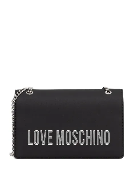 Love Moschino chain-strap logo cross body bag Black JC4192PP1OKD0