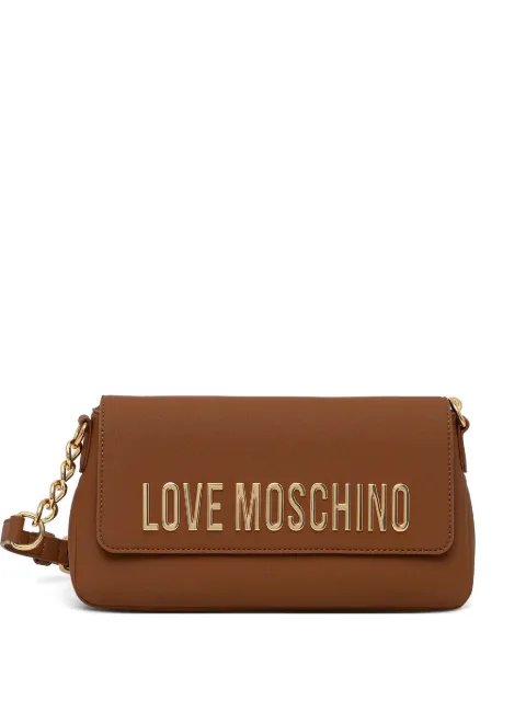 Love Moschino logo-letttering cross body bag Brown JC4109PP1OKD0