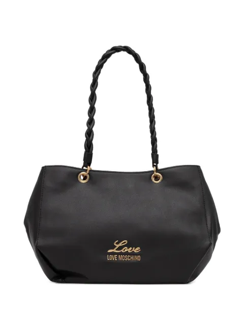 Love Moschino braided-handle tote bag Black JC4162PP1OL19