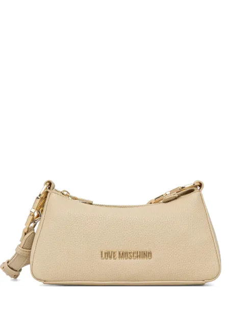 Love Moschino logo-plaque shoulder bag Neutrals JC4007PP1OLB0