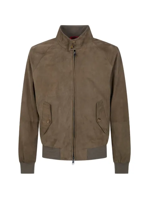Baracuta suede bomber jacket Green BRCPS0939UT2623