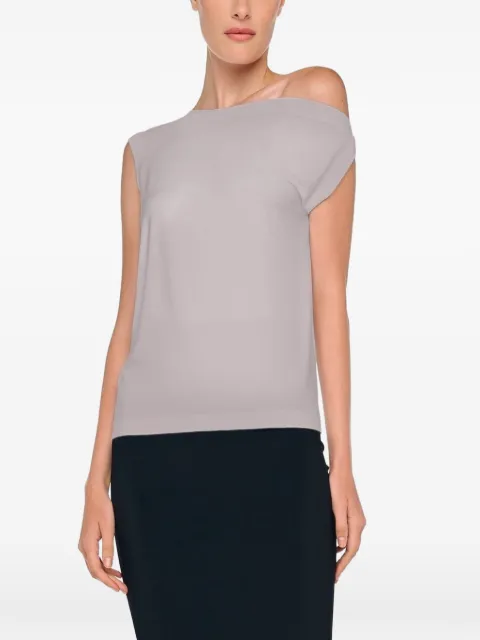Norma Kamali drop shoulder top Grey KK4256PL143024