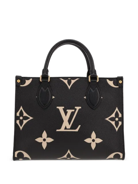 Louis Vuitton Pre-Owned Onthego monogram small leather bag Black 429231