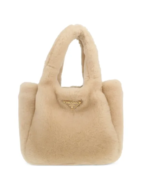 Prada Pre-Owned logo-detail handbag Neutrals 428600