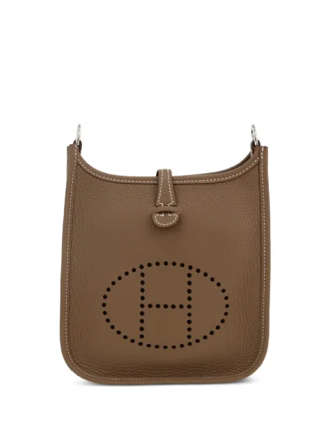 Hermès Pre-Owned 2024 Evelyne mini leather shoulder bag Neutrals 419600