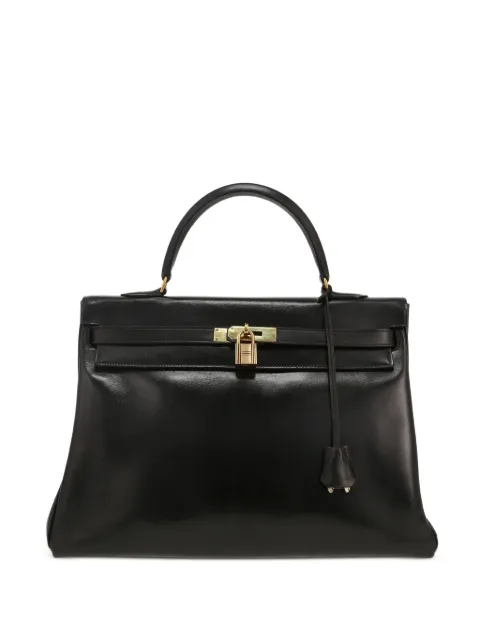 Hermès Pre-Owned 2002 Kelly 35 handbag Black 413203