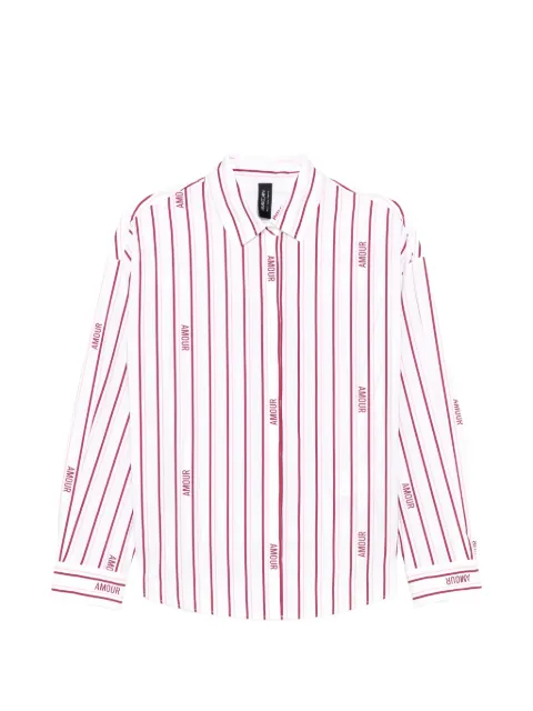 MARCCAIN Rethink Together striped shirt White AS5114W82