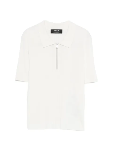 MARCCAIN zipped polo top White AS5310M80