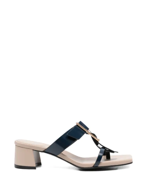 Donnarì buckle leather sandals Blue GD55E