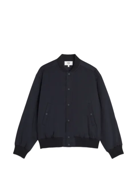 Maison Kitsuné light teddy bomber jacket Blue QM02105WW9104