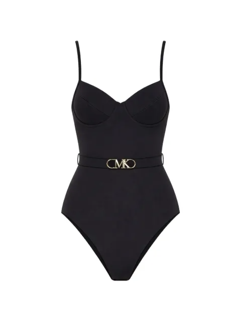 Michael Michael Kors logo swimsuit Black MM1N615