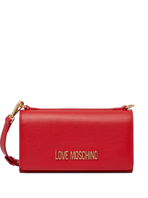 Love Moschino logo-lettering cross body bag Red JC4170PP1OLX0