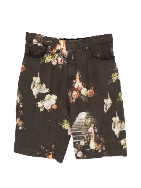 Undercover floral print shorts Brown UC1F45121BLACKBASE