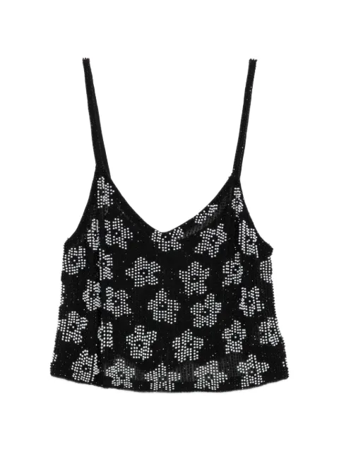 Ashish floral sequin top Black T001