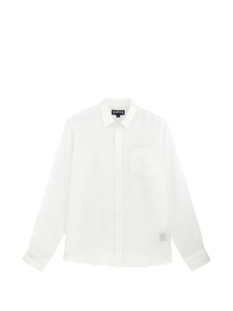 Vilebrequin embroidered button-up shirt White CRSD3U00