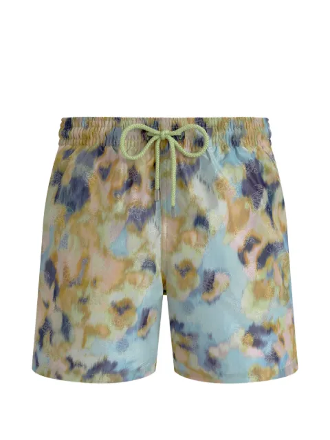 Vilebrequin x Maison BUCOL Blurred Nymphea swim shorts Blue MPACL654