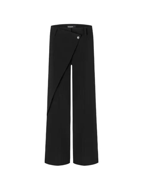 Cambio Anais wrap-front trousers Black 6052043000