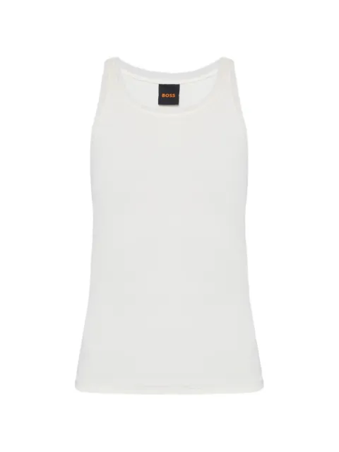 BOSS embroidered tank top White 50553479