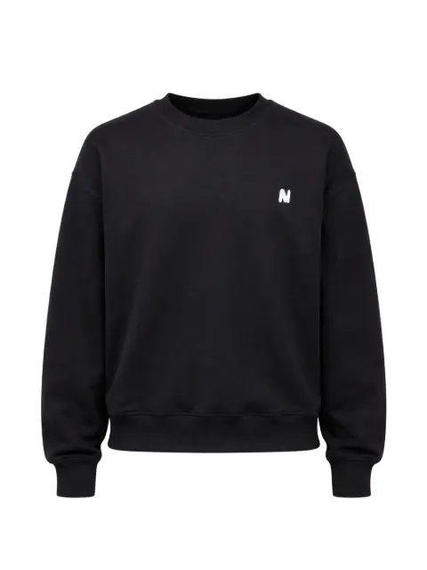 MSGM logo crew neck sweater Black 3940MM123257795