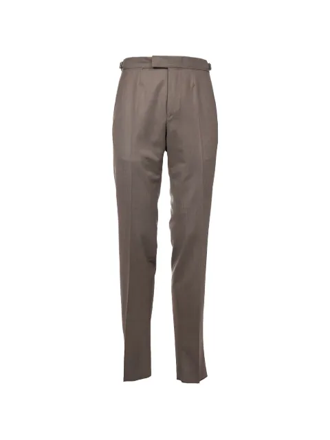 Zegna front fastening trousers Brown 230F06A275A812