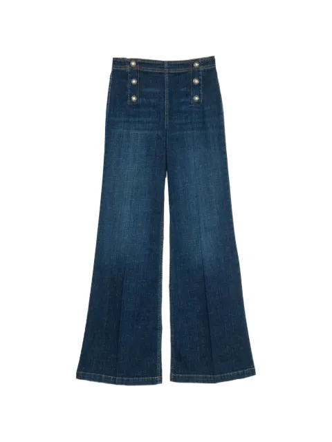 TWINSET buttoned flared jeans Blue 261TP2720