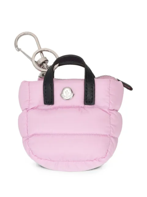 Moncler Caradoc quilted keyring Pink L109B6F00001M6275
