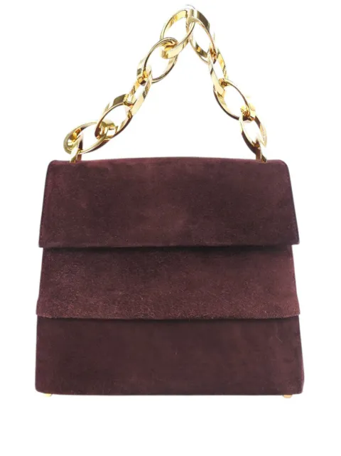 Ferragamo Pre-Owned 2000-2026 Suede Chain satchel Brown DDY514RFTDXN1BYE