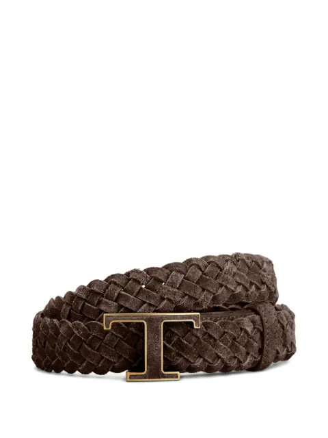 Tod's suede belt Brown XCWTSB50100RE0