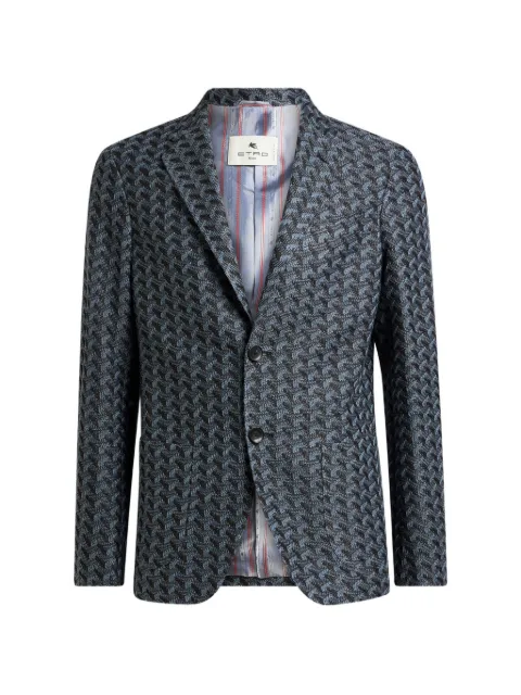 ETRO geometric-pattern jacket Blue MRCA005499JK501