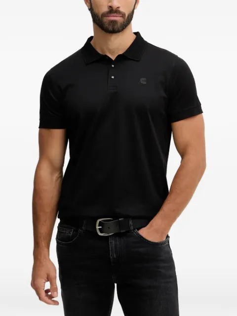 Karl Lagerfeld short-sleeve logo-detail polo shirt Black 745000561200