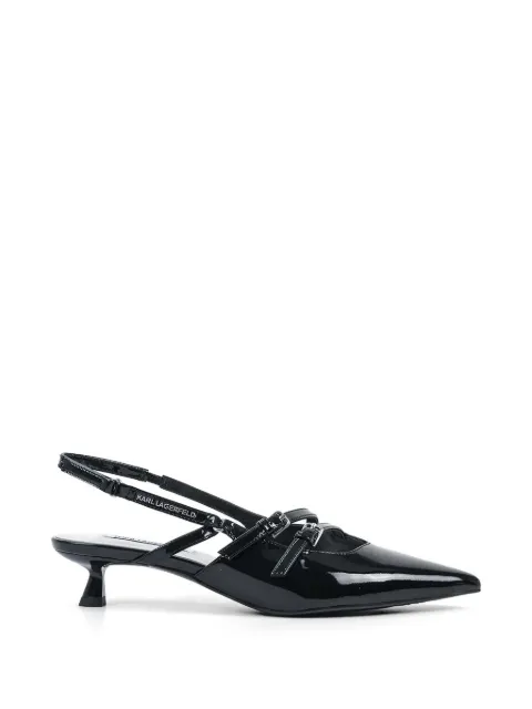 Karl Lagerfeld Pasha buckle strap pumps Black KL30105A1BP