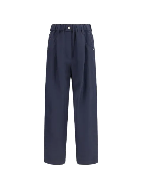 Brunello Cucinelli Elasticated trousers Blue MH126P9148C4224