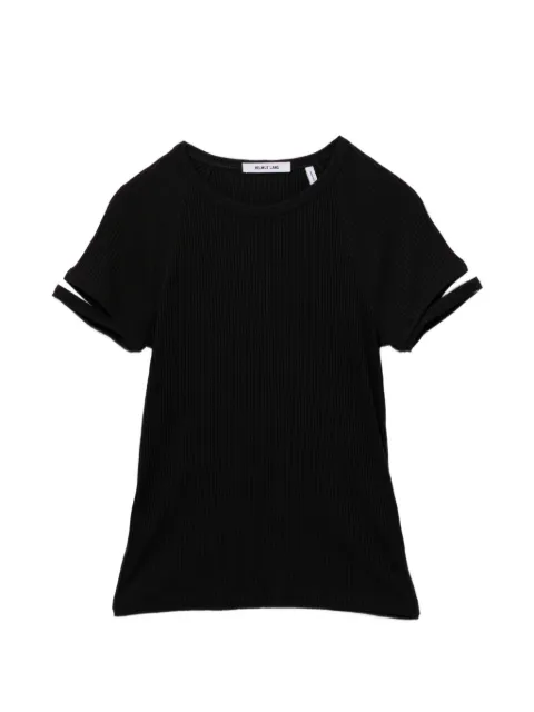 Helmut Lang cutout sleeve top Black Q01HW505