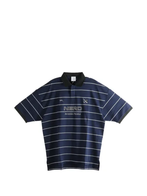 VETEMENTS striped polo shirt Blue ME76PO205N