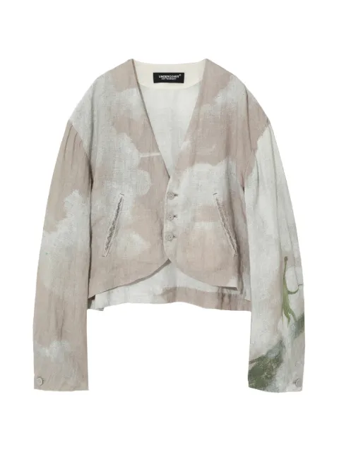 Undercover button printed jacket Neutrals UC1E4107