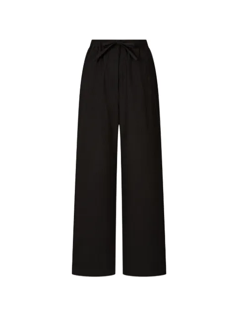 TOMBOY drawstring cotton trousers Black 9106231104
