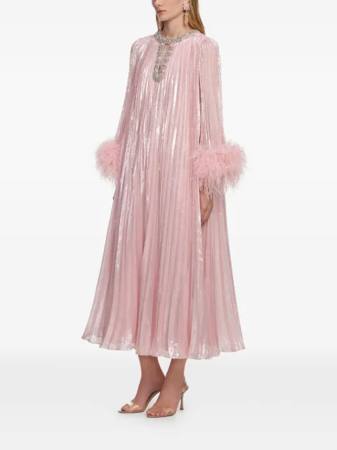 Self-Portrait embellished midi dress Pink SS26177M