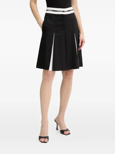 Karl Lagerfeld A-line skirt Black B1W12005998