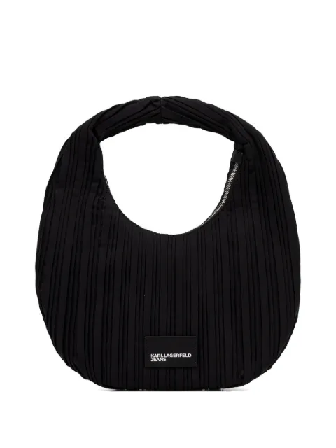 Karl Lagerfeld Jeans pleated-details shoulder bag Black B1W30178999