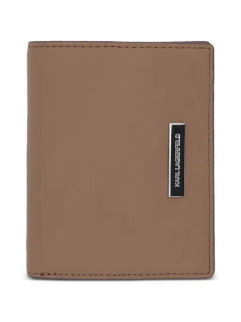 Karl Lagerfeld appliqué wallet Neutrals B1W320042DH