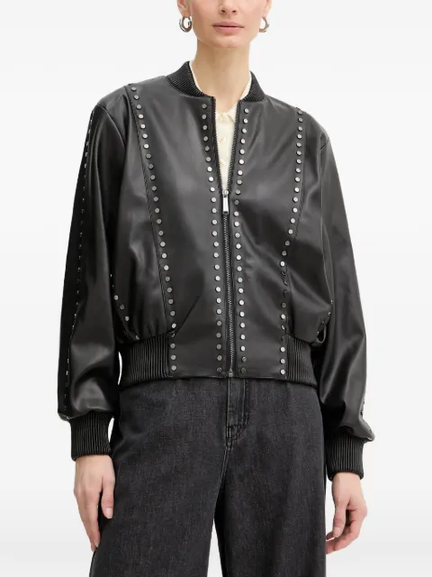 Karl Lagerfeld studded bomber jacket Black B1W14036999
