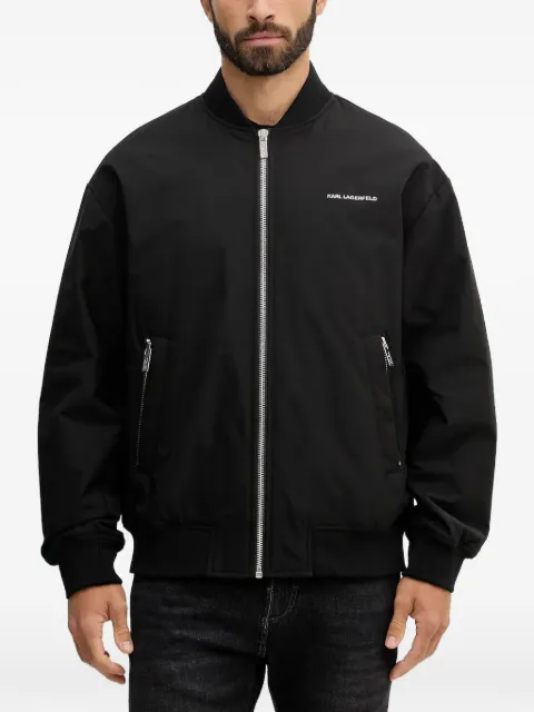 Karl Lagerfeld zip bomber jacket Black 505005561533