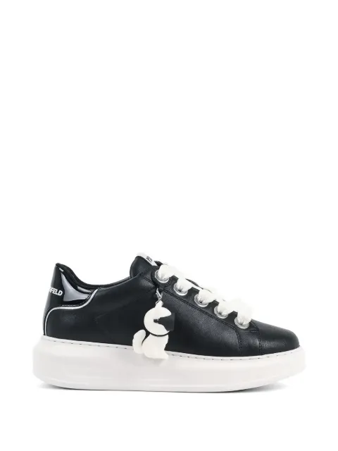 Karl Lagerfeld dog-charm lace-up sneakers Black KL62536C000