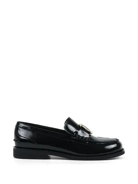 Karl Lagerfeld emblem-detail loafers Black KL42126