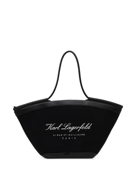 Karl Lagerfeld logo-detail tote bag Black B1W46069999
