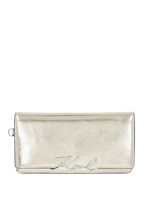 Karl Lagerfeld logo-detail wallet Gold B1W32077780