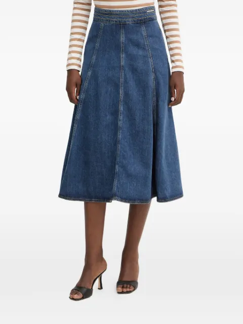 Karl Lagerfeld A-line panelled midi skirt Blue B1W120141VA