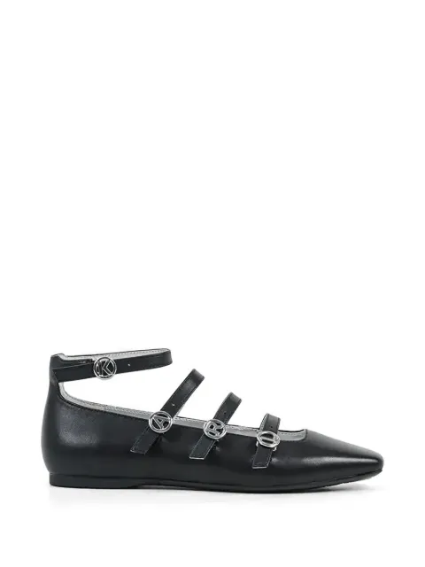 Karl Lagerfeld Konnie strappy ballet flats Black KL40195