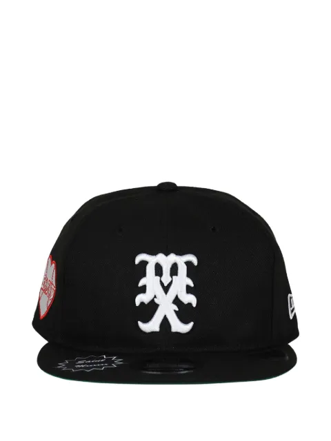 SAINT MXXXXXX embroidered baseball cap Black SMMK80000C19